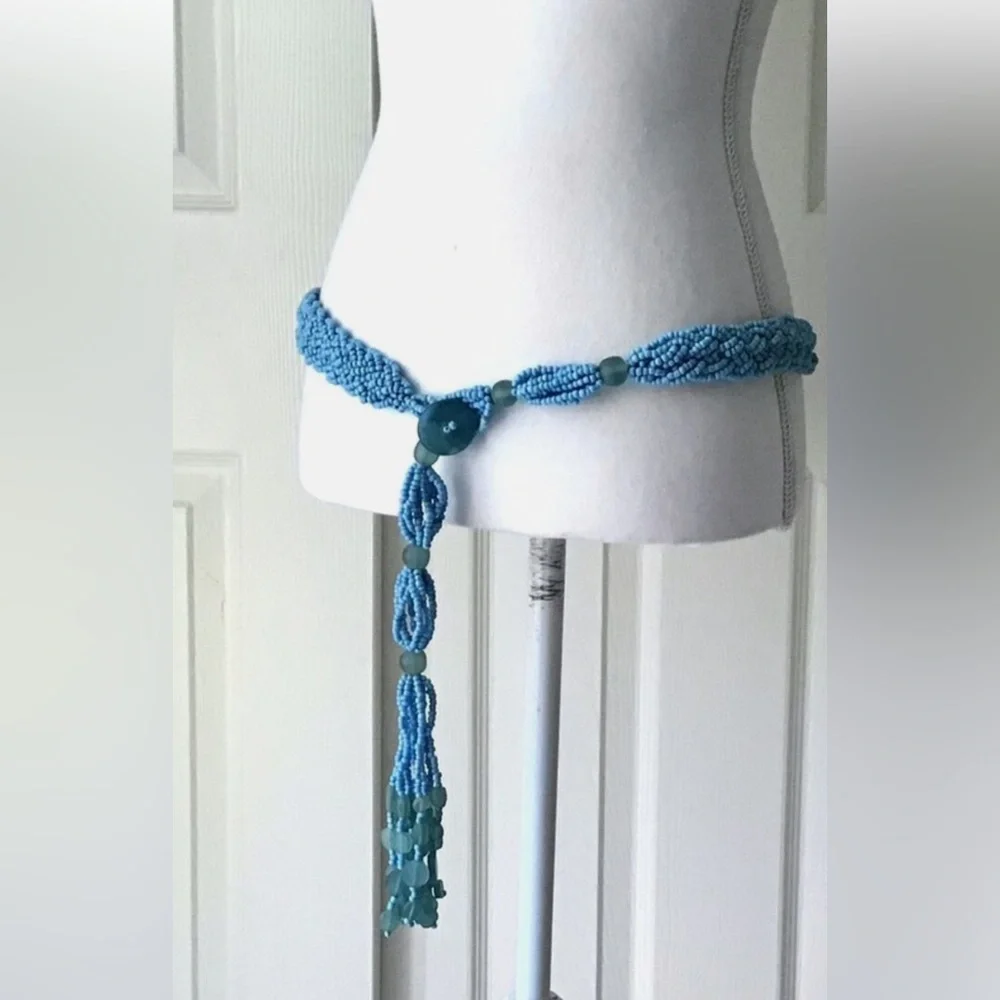 Beaded Belt in Torquoise